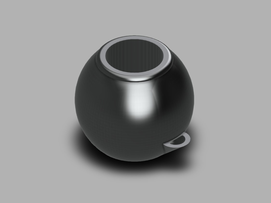 Side view of Fusion 360 model of plant bowl